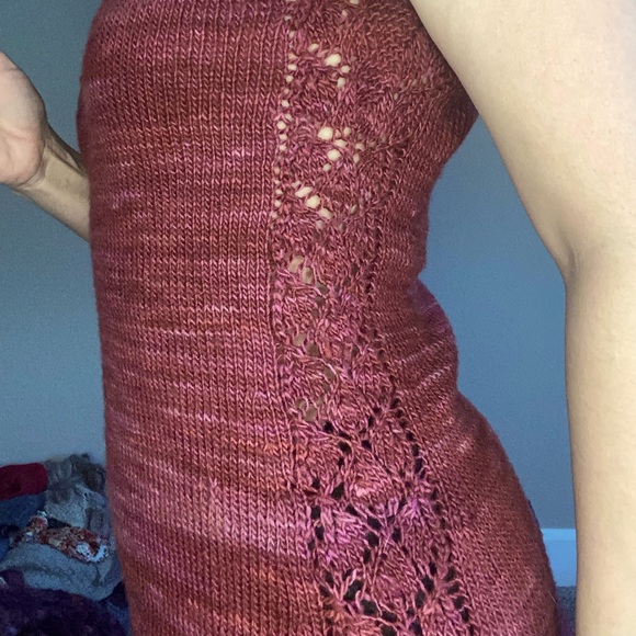 Leora V-Neck Hand-knit by Me (Cancer Survivor)! - Picture 3 of 5